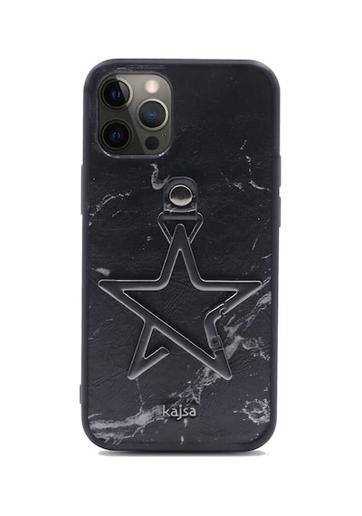 Kajsa Apple Uyumlu iPhone 12 Pro Max Kılıf Kajsa Starry Serisi Marble Kapak ZORE-218996