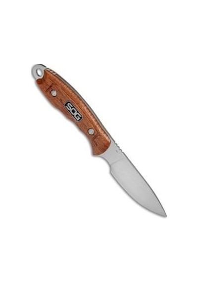 Sog Hunts Point Skinning Ht012l-cp Ahşap Saplı Avcı Kamp Bıçağı