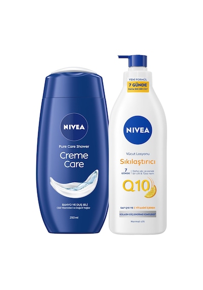 Tr Creme Care Nemlendirici Duş Jeli 250ml Ve Q10 Sıkılaştırıcı Vücut Bakım Losyonu 400ml, C Vitamini