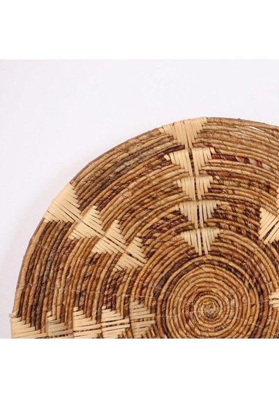 Kaunos 60x14 Cm Çap- Doğal Abaka Duvar Tabağı