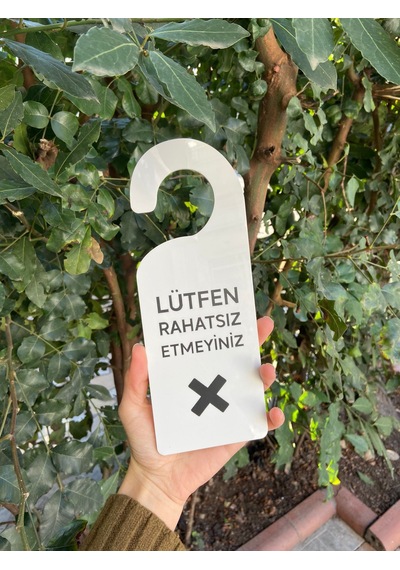 Lütfen Rahatsız Etmeyiniz Kapı Kolu Askısı Do Not Disturb