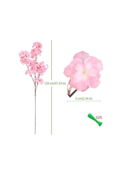 Nettenevime Yapay Çiçek Bahar Dalı Japon Kiraz Çiçeği 90 Cm Koyu Pembe Diğer