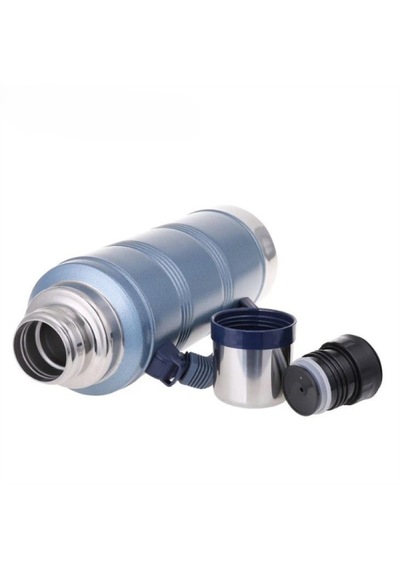 2.2 Litre Vakumlu Paslanmaz Çelik Termos 48 Saat Isı Korumalı Büyük Boy Kamp & Piknik Termosu Koyu Yeşil