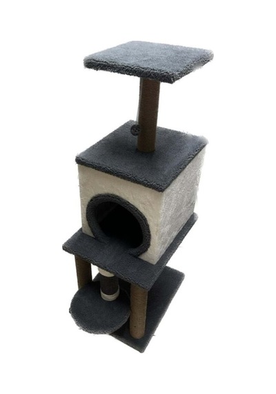 Tırmalamalı Katlı Kule Kedi Oyun Evi 115 x 50 x 40 CM