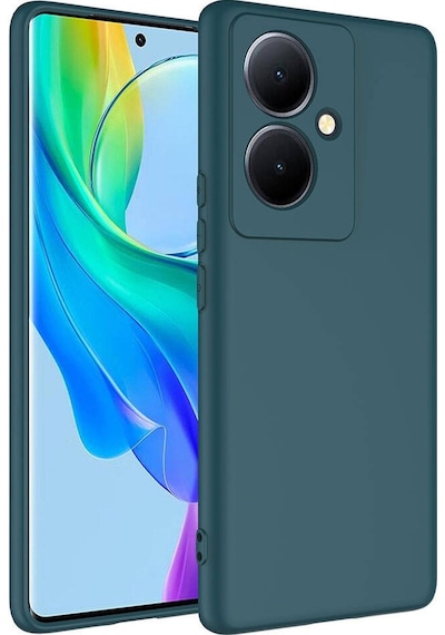 Kilifone - Vivo Uyumlu V29 Lite 5g - Kılıf İçi Kadife Koruyucu Mara Lansman Kapak - Koyu Yeşil