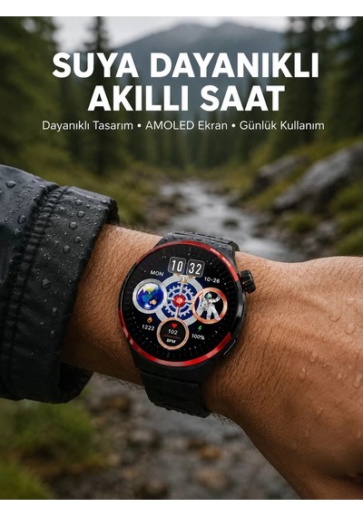 Amoled Ekranlı Akıllı Saat Bluetooth Arama Ve Nfc Destekli Yeni Nesil