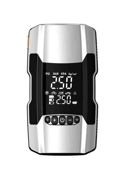 12000 Mah Akü Takviye Cihazi + 150psi Lastik Şişirme Hava Kompresörü Lcd Ekran Powerbank Led Lamba