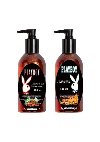 Playboy Massage Oil Strawberry Fragrances And Warming 120 Ml Çilek Kokulu Ve Isıtıcılı Vücut Masaj Y