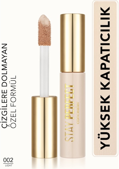 Flormar Stay Perfect Yüksek Pigmentli & Yarı Mat Bitişli Likit Kapatıcı 002 Light