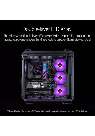 Asus Tuf Gaming Tf120 Argb Kasa Fanı, White Edition - Tekli Paket
