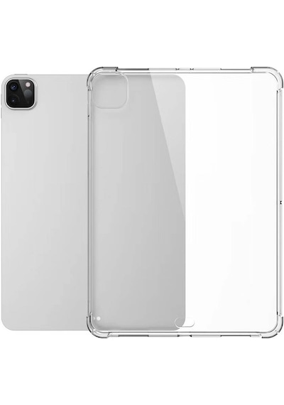 Apple Uyumlu iPad  Pro 13 2024 Kılıf Zore Tablet Nitro Anti Shock Silikon Kapak-şeffaf Tablet Kılıfı
