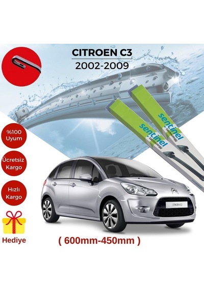 Citroen C3 Silecek Takımı 2002-2009 60-45