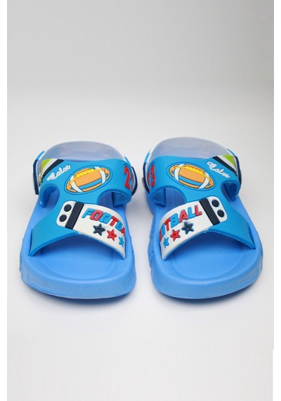 Günlük Unisex Çocuk Sandalet Esnek Kaymaz Taban Yazlık Ev Okul Kreş Ayakkabı Ps940-ps955 Mavi