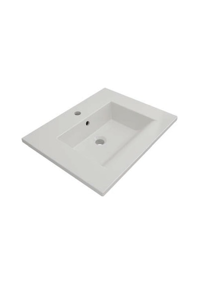Bocchi Milano Etajerli Lavabo 60 CM Parlak Beyaz 1161-001-0126
