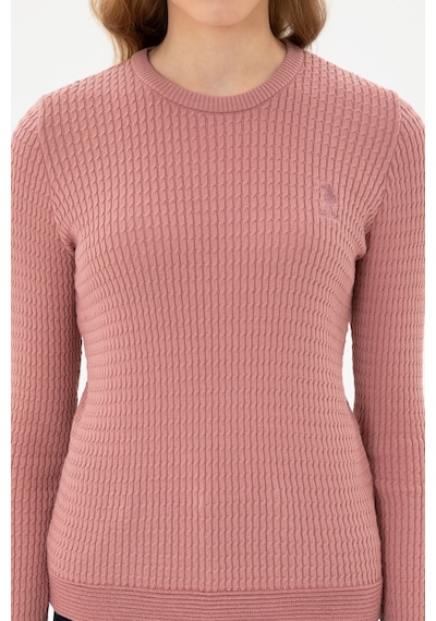 U.S. Polo Assn. Kadın Orkide Bisiklet Yaka Basic Kazak 50307763-VR221