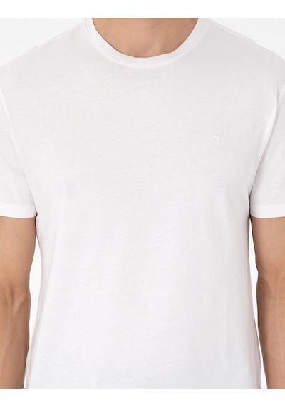 Pierre Cardin Erkek Ekru Tişört Basic 50306980-vr019 Ekru