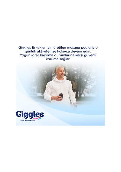 Giggles Yetişkin Erkek Mesane Pedi - L Beden - 1 Paket 20 Adet