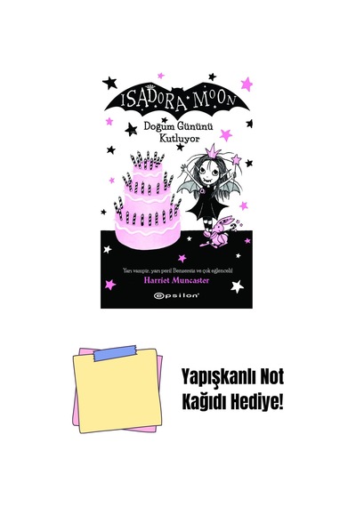 Isadora Moon 4 - Doğum Gününü Kutluyor - Karton K + Yapışkanlı Not Kağıdı