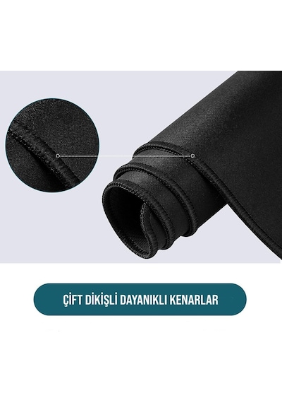 Klasse Pro - 10 Farklı Model Dikişli Kenar 90x40 Cm Oyuncu Gaming Mouse Pad Kanagawa Yıldızlar, 90x40 Cm