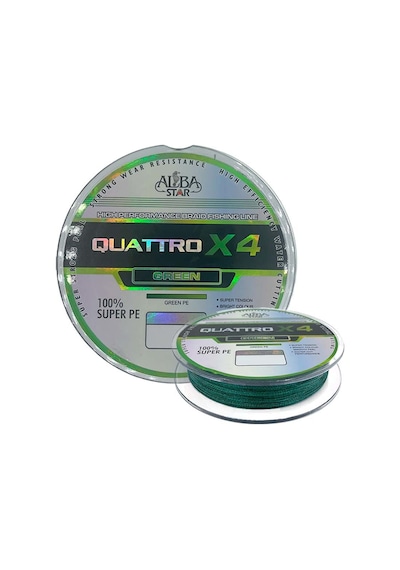Albastar Quattro 4x 0.45 Mm 150m 4 Örgü İp Misina Yeşil 36.2 Kg Çeker