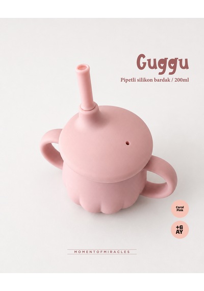 Tgm Baby Guggu Ultra Premium Silikon Pipetli Alıştırma Bardağı 200 Ml