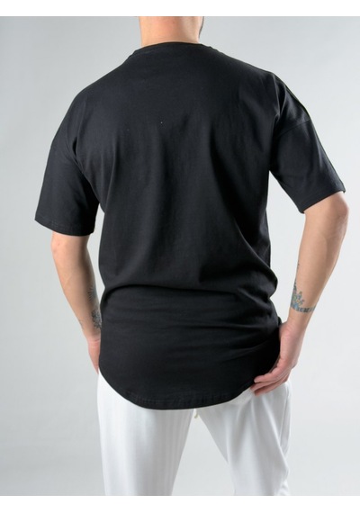 Cocopelli Oversize Siyah Erkek T-shirt Coc3121