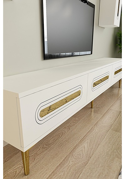 Tvr1804bg - Rany Tvr180 Ünitesi Takım Beyaz-gold 180cm