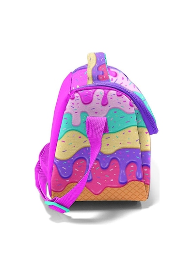 Coral High Kids Pembe Rengarenk Dondurma Desenli Thermo Beslenme Çantası 11731