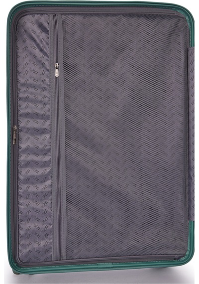 Benetton 3'lü Set Büyük Orta Ve Kabin Boy %100 Polipropilen Valiz 14bnt8001 Yeşil