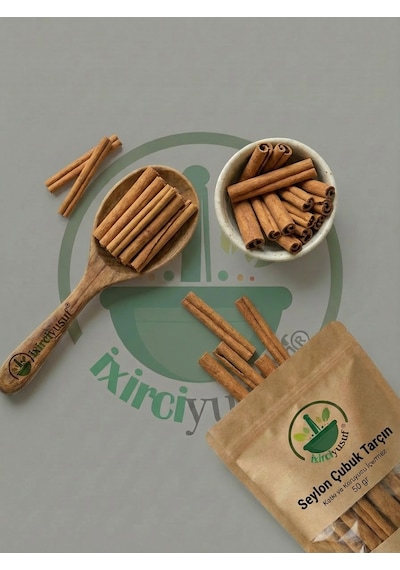 İxirciyusuf Seylon Çubuk Tarçın Ceylon Cinnamon Sticks True Cinnamon Ceylon Tarçın Cinnamomum Verum Doğal 50 G