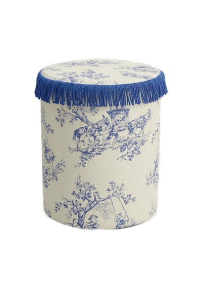 Toile Azure Puf Sarı