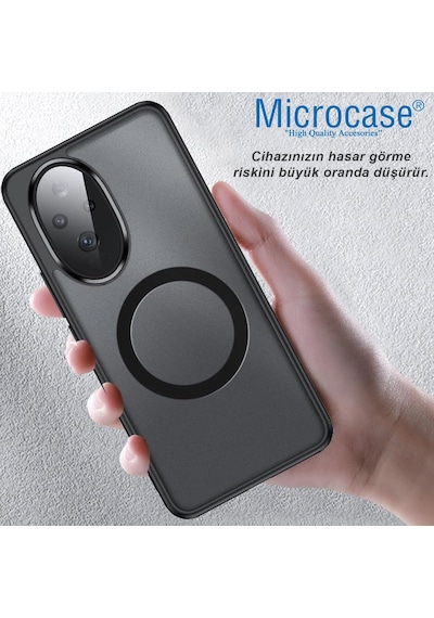 Microcase Honor 200 Pro Magsafe Uyumlu Mat Yüzey Kılıf Al4967 Siyah