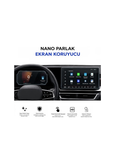 Renault Boreal Ekran Koruyucu Multimedya & Gösterge Parlak