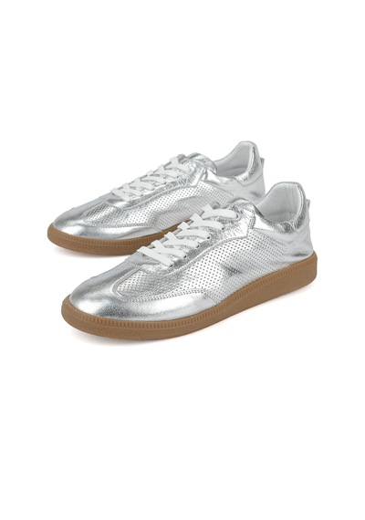 Ziya Kadın Hakiki Deri Sneaker 1611035z6414 Gümüş 1611035z6414 991 36
