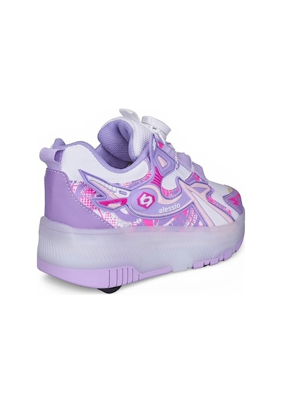 Tuğba Ortopedi 9626 Çocuk Işıklı Tekerlekli Sneaker Lila