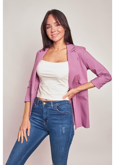 Kapri Truvakar Kol Süs Cepli Kopçalı Ofis Blazer Likralı Kumaş Blazer Ceket-gülkurusu Gül Kurusu Kapri Truvakar Kol Süs Cepli Kopçalı Ofis Blazer Likralı Kumaş Blazer Ceket-gülkurusu Gül Kurusu