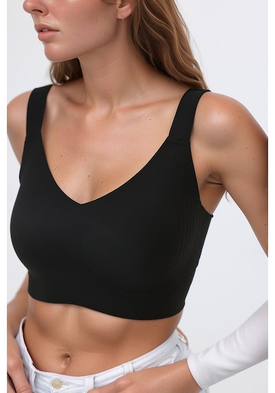 Cottonhill Seamless Bra - Curve Lazer Kesim Dikişsiz Toparlayıcı Büyük Beden Kadın Sütyen 3'lü Paket-2 Çok Renkli