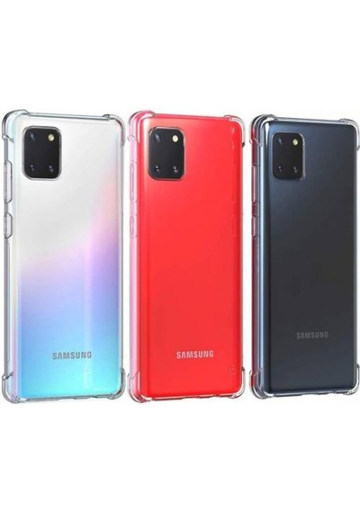 Samsung Uyumlu Galaxy Note 10 Lite Kilif Köse Korumali Seffaf Silikon 442386679