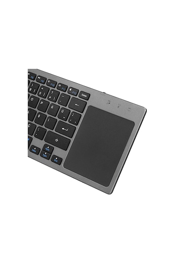 Everest EKW-61 Bluetooth+2.4 GHz TouchPad Mouse Q Mac/Win/Android/Uyumlu iOS Kablosuz TV Klavye