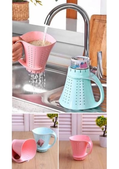 Sürahi Pirinç Süzgeci Plastik Beyaz Diğer