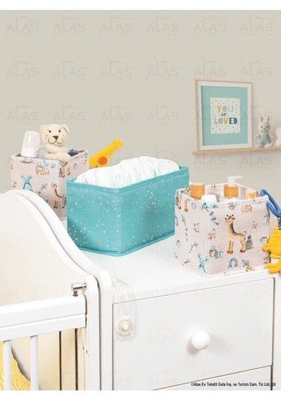 Baby 3'lü Çekmece Düzenleyici, Bebek Çekmece Düzenleyici Mavi