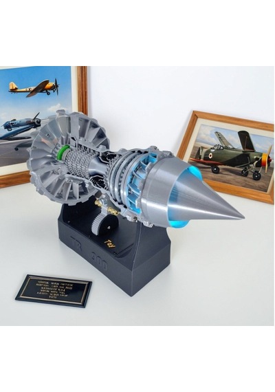 Rr Tr900 Aero Engine Modeli 27 Cm Detaylı 3d Baskı, Metalik Pla, Döner Rotorlu Havacılık Koleksiyon Ürünü
