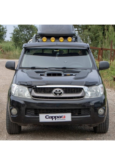 Cappafe Toyota Uyumlu Hilux Ön Cam Güneşliği Siperlik Abs 2006-2012