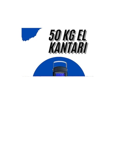 El Kantarı Dijital El Terazisi 50 Kg Kapasiteli Lcd Ekranlı Açık Bej
