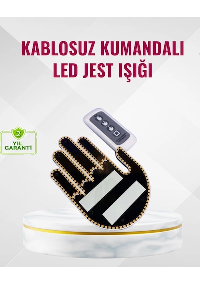 Naylon Bantlı Kolay Montajlı Araç Jest Işığı Çok Renkli