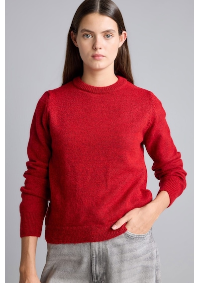 Defacto Regular Fit Bisiklet Yaka Triko Basic Kazak H9438ax26wnrd252 Kırmızı-rd252