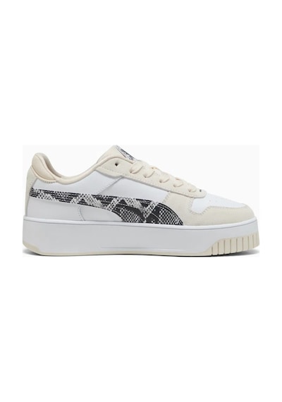 Puma Carina Street Snake Chic Kadın Spor Ayakkabı 40161101 40161101 Bey Beyaz