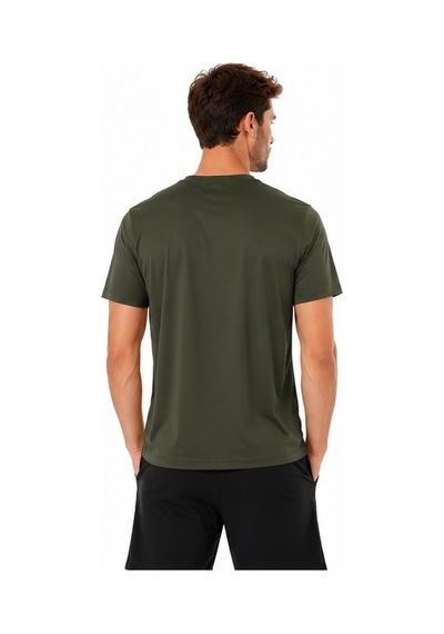 Cazador 45010 Erkek Bisiklet Yaka Haki Tshirt