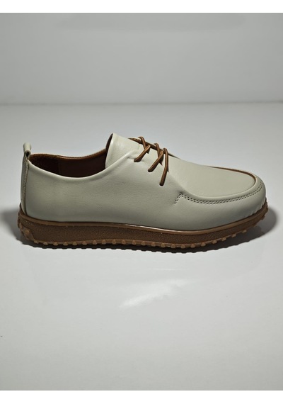 Cem Pekşen Bablin 2610 Kadın Günlük Deri Comfort Ayakkabı Bej