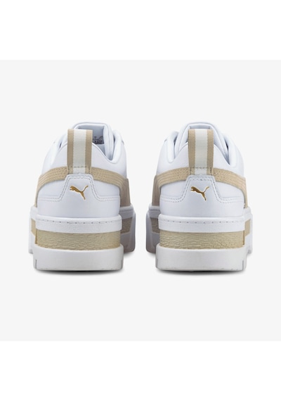 Puma Mayze Kadın Platform Beyaz Spor Ayakkabı Düz 381983 Beyaz